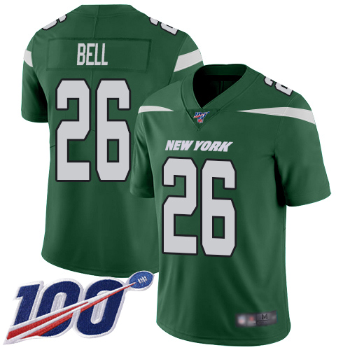 New York Jets Limited Green Youth LeVeon Bell Home Jersey NFL Football #26 100th Season Vapor Untouchable->->Youth Jersey